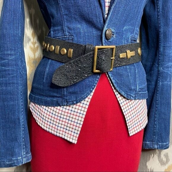 Ralph Lauren Red Wool Knee Length Pencil Skirt - Picture 12 of 16